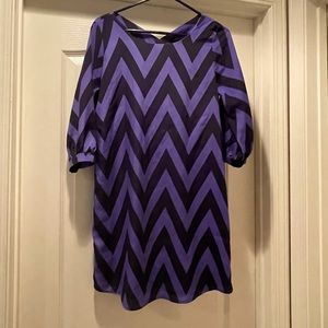 Chevron print dress